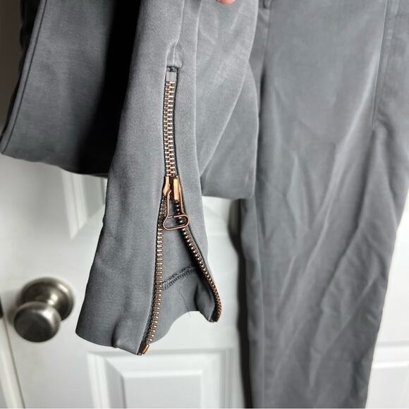 T Alexander Wang Grey Ankle Zip Skinny Ankle Crop Casual Pants Size Medium - Picture 2 of 5